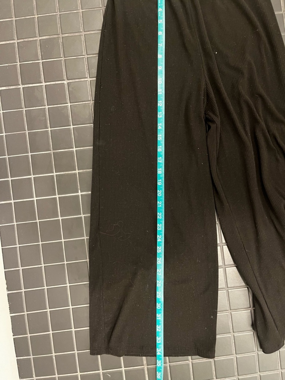 Dressed in LALA ribbed playsuit in black - Picture 12 of 15